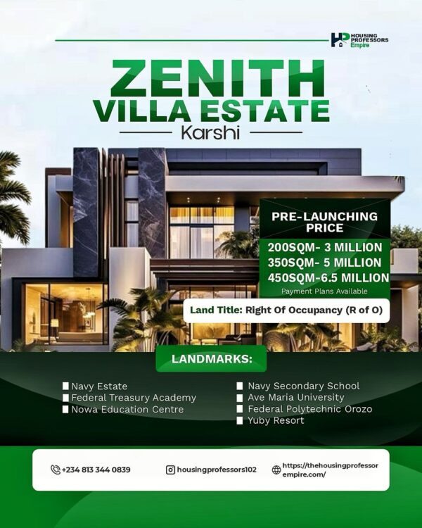 Zenith Villa Estate at  Karshi